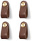 ChenYuehao 4Pcs Soft Leather Cabinet Handle Stable Door Knobs Handles Vintage Retro Leather Drawer Pulls with 4 Screws for Cabinet Cupboard
