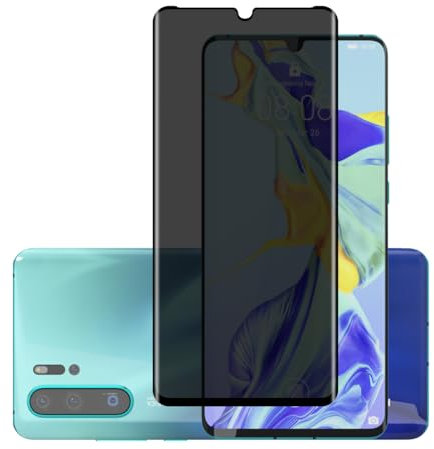 Rnnmeeko [1 Stück Sichtschutz Schutzfolie für Panzerglas für Huawei P30 Pro, Anti-Spähen Privacy Panzer Schutz Glas 9H Härte, Anti-Spy Sichtschutzfolie für Huawei P30 Pro