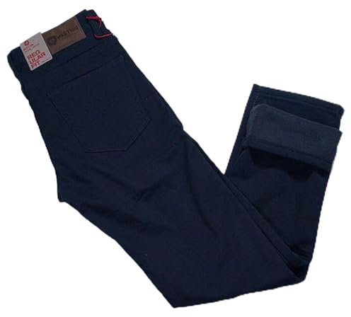 Mastino Pantalone 5 Tasche Felpato Imbottito Pile Termico Caldo Morbido Foderato Inverno Elasticizzato Regular Fit Set 1 o 2 Pezzi Uomo