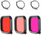 FitStill Set di filtri Tri-Color Dive (solo compatibile con custodia impermeabile FitStill per Go Pro Hero 13 / Hero 12 / Hero 11 / Hero 10 / Hero 9 Black Waterproof Case