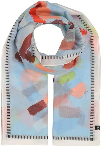FRAAS Stola Damen mit Streifen- 65 x 180 cm - in Seidenmischung - leichter Schal für den Sommer