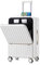 Simcat 24-Inch Luggage, Large Suitcase with Front Zipper Pocket, PC+ABS Lightweight Luggage with Cup Holder, USB/Type-C Port, TSA Lock, Silent Wheels (White, Check-in 24 inch)
