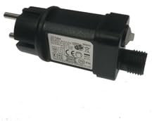 Enchufe Intermitente para Luces de Navidad 31V, Transformador con 8 Modos de Iluminación y Temporizador, Adaptador Impermeable IP44 de 2 Pines para Luces Navideñas y Cortinas de Luces