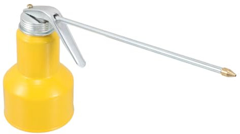 TOPBATHY Distributeur Huile à Pompe Manuelle Bidon Métal pour Transfert Huile Graisseur Polyvalent pour Voiture Et Moto
