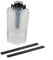 Donkivvy Replacement Water Tank and Squeegee Lips Fit for Karcher WV1 Vacuum Cleaner 4.633-122.0, Dirty Water Tank Container with 2 Squeegee Blades