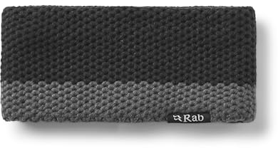 Rab Monzino Headband - Black - One Size | Fleece-Lined Crochet Headband, for Hiking & Skiing