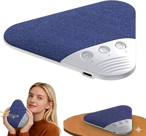 Aohcae 2026 Neu Kissenlautsprecher Bluetooth mit 8 Weißem Rauschen & Timer, Ultradünner Bluetooth Pillow Speakers for Sleeping mit HiFi Sound, Kabelloser Schlaf Lautsprecher für Seitenschläfer
