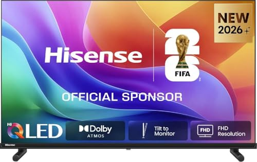 Hisense 40A59S - TV 40 Pollici, Smart TV 4K Full HD QLED DVB-T2 Nero Classe Energetica E