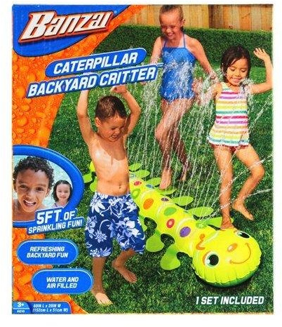 Banzai 81240Caterpillar Backyard Critter - Water toy, Yellow, One Size