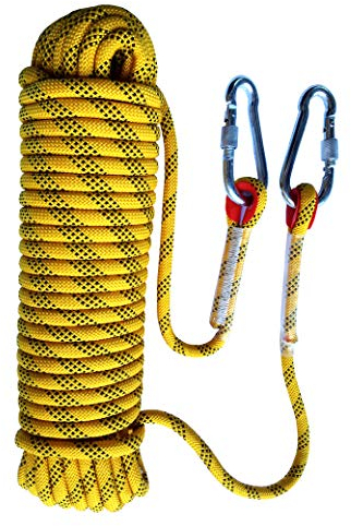 Cuerda de seguridad Tonyko para escalar al aire libre y en interiore, para paracaídas e incendios, 20m(65.6ft)