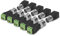 kwmobile 5X BNC Stecker Adapter Set - 5X BNC Stecker 5X BNC Buchse Terminal Block Steckverbinder - für z.B. Mini Kamera CCTV Netzwerk - BNC-Verbinder
