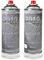 PAINTSYSTEMS REFINISH COLOURS Lackspray Set - Klarlack + Mercedes Iridiumsilber (775) je 400ml