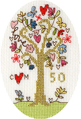 Bothy Threads Cross Stitch Kit - Greeing Card - Golden Celebration