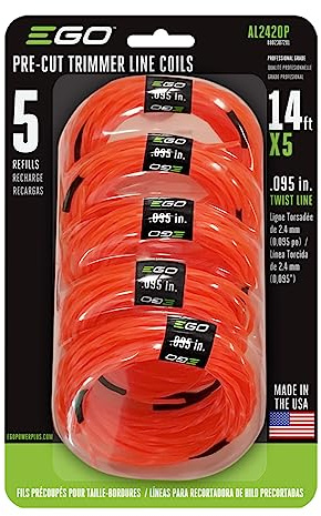 EGO Power+ AL2420P Trimmerfaden, vorgeschnitten, 0,2 cm, 5 Stück
