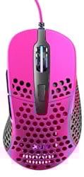 Xtrfy M4 RGB, Ultraleichte Kabelgebundene Gaming-Maus, Ergonomisches Design für Rechtshänder, Pixart 3389 Sensor, Einstellbare RGB-Beleuchtung, Pink Edition