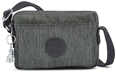 Kipling ABANU Kleine Umhängetasche, Black Peppery (Schwarz)