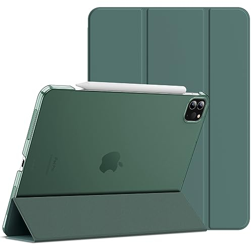 JETech Funda para iPad Pro 11 Pulgadas, Modelos 2022/2021/2020, Compatible con Pencil, Smart Cover Auto-Sueño/Estela (Verde Brumoso)