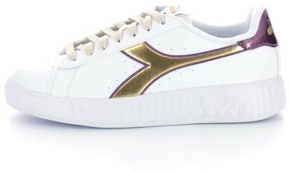 Diadora Step P, Scarpe da ginnastica Donna, Bianco Rosa Zucchero Filato, 38 EU