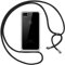 Pnakqil handyband für iPhone 8/iPhone SE 2020/iPhone 7/SE 2022 Hülle mit Band, Transparent Weich Silikon Case mit Kordel Necklace, Durchsichtig Anti-Fall Case für iPhone 8 mit Lanyard, Schwarz