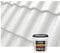 Isolbau Dachfarbe - 1.5 kg RAL Farbe Fassadenfarbe Nano Dachlack Sockelfarbe Wetterfest - Lösemittelfrei, Wasserdicht, UV-beständig - Weiß