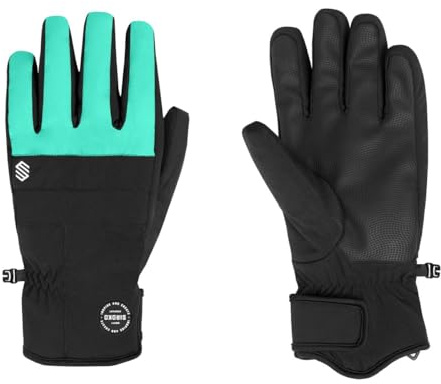 SIROKO - Gants de Snowboard et Ski Voss Turquoise - XS - Noir/Turquoise