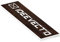 Plaque boite aux lettres personnalisable dimension 100 x 25 mm aspect bois NOIX ANGLAIS - Plastique PVC Acrylique - résistant aux intempéries et aux UV - autocollante adhésive au verso