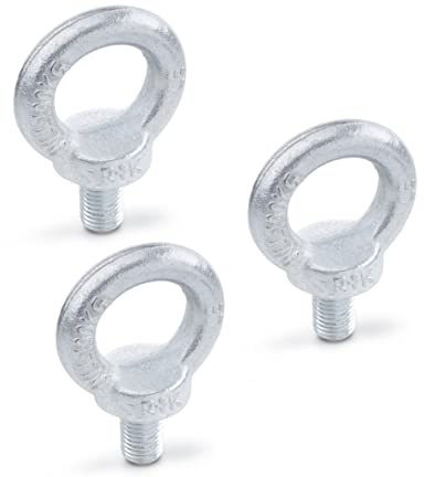 Ganter Normelemente | Ringschraube - DIN 580-M10-ST | Stahl | Gewinde M10 | 3 Stück