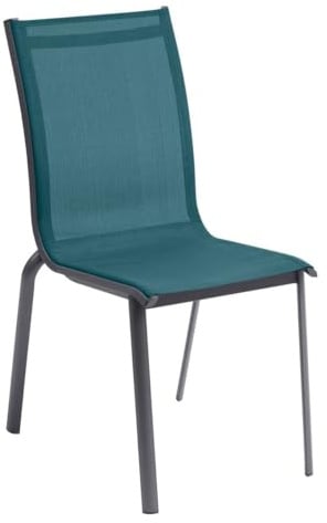 Hespéride - Stapelbarer Gartenstuhl Axant Entenblau & Graphit - Entenblau/Graphit