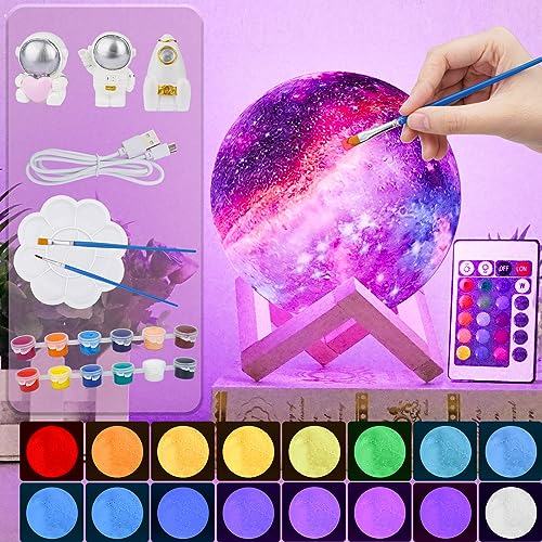 Balkwan Mond Lampe 3D Druck, Dimmbar USB Lade Touch für Kinder und Liebhaber, Geburtstag Schlafzimmer Romantisches Geschenk (5.9 Inch Mondlampe-Bastelset)