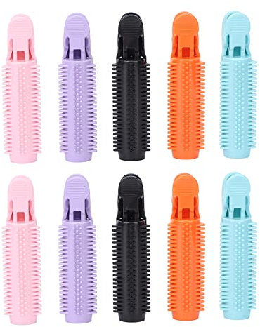 10Pcs Pince à Racine Cheveux, Cheveux Volumateur Rouleau à Friser Moelleux Pince à Cheveux Outil Coiffure Pour Cheveux Longs Et Cheveux Courts Pinces Volumisantes Instantanées pour Femmes