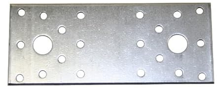 Flachverbinder Lochplatte 35 x 95 x 3,0 mm Stahl feuerverzinkt 5 Stk- Platte gelocht Winkelverbinder Balkenverbinder Verbinder