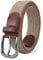 Elastic Braided Stretch Woven Casual Belt 1 3/8 With Gift Box