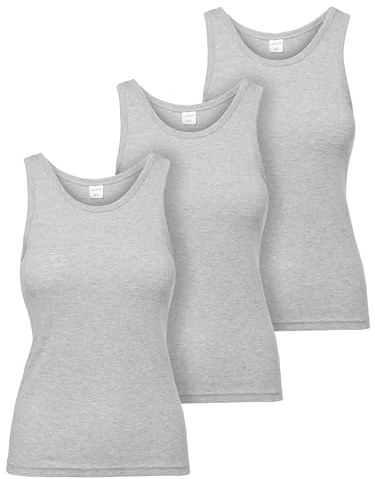 Ladeheid Unterhemd Damen Baumwoll Unterwäsche, Atmungsaktives Weiches Komfortables Tank Top Damen, Unterhemden, Set 3 Stück LA40-262
