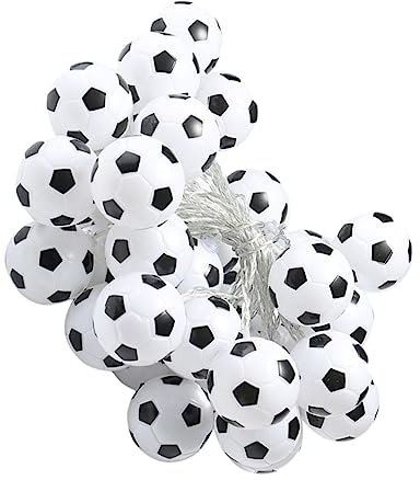 Garneck 2 Stücke String Fußball Lichterketten 20 Sanfte Glow Fairy Lichter Dekorative Lichter Für Wohnzimmer Schlafzimmer Party