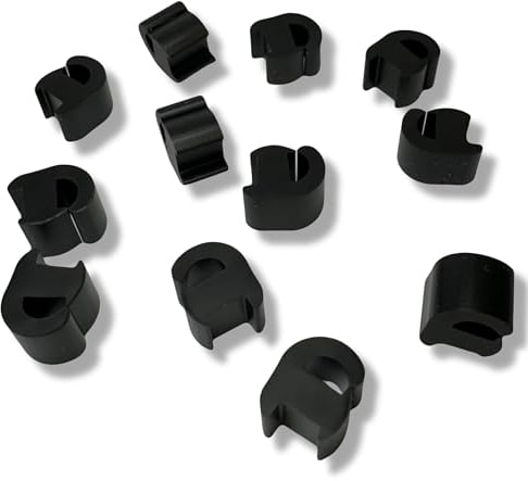 Set mit 12 Gummifüßen für Grill, Kochfeld, kompatibel mit Franke, Hotpoint, Ariston, Rex, Electrolux, Zanussi