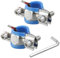 2 pcs Pipe Clamps 25mm - 28mm Pipe Clips Hose Clamps 304 Stainless Steel Hose Clips for Office Chairs, with 1 x Installation Tool