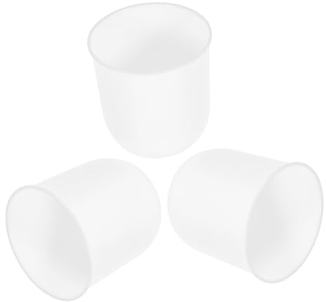 SEWOART Juego de 3 vasos de base para escobilla de inodoro, soporte para escobilla de inodoro, de plástico, cepillo de limpieza, cepillo de inodoro, tazas de plástico, suministro de cepillos de