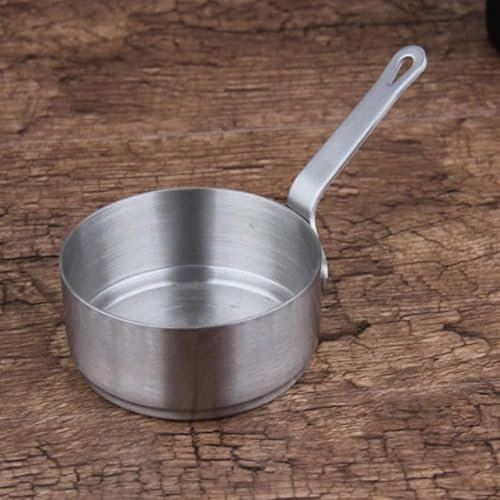 HEBEOT Pentola con coperchio, piccola pentola per il latte, pentola per bollire, teiera in acciaio (1 pezzo, 13 x 7 x 5,5 cm), 14X68W0V266D8M5361BHTA9