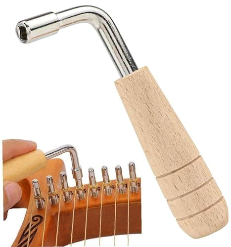 Stimmschlüssel, Klavier-Stimmschlüssel, professionelles Lyra-Harfen-Stimmwerkzeug, universeller L-förmiger Stimmschlüssel für Autoharfe und andere kleine Saiteninstrumente