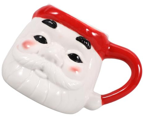 Garneck Tazza Unica a Forma di Babbo Natale Tazza in Ceramica per L'acqua per Casa E Ufficio
