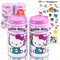 Hello Kitty Decoración de cocina - El paquete de accesorios de cocina Hello Kitty incluye salero y pimentero Hello Kitty más calcomanías | Juego de accesorios de cocina Hello Kitty