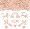 ParPix 100 Stück Taufe Deko Konfetti Roségold, Groß Deko Taufe Mädchen Junge, Glitzer Streudeko Taufe, Tischdeko Taufe, Baby Shower Deko Confetti, Taufdeko Kommunion Deko Streudeko, Tauf Deko Konfetti