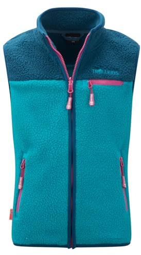 Trollkids Kids Hemsedal Vest 176, dark turquoise/madeira blue