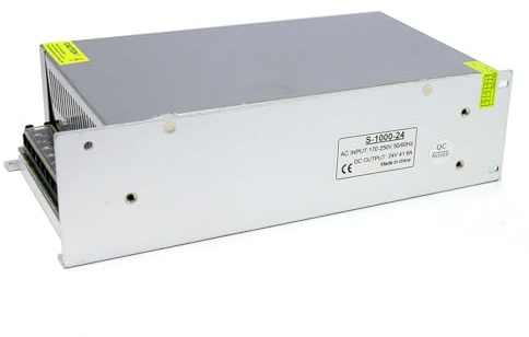 Netzteil, 24-V-Gleichstromnetzteil mit Nicht Regenfestem 1000-W-LED-Netzteil für LED-Streifenlichter, CCTV-Kameras und Computerprojekte (DC 24V 41.6A 1000W)