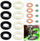 Votvlog Einspritzdüse Injektor Dichtung Set Auto Diesel Injektor Dichtungen Washer Kit Auto Injektor Dichtungen Kit, Auto Injektor Dichtscheibe O-Ring Ersatz Fit für Citroen 1.6 Sonstiges Zubehör