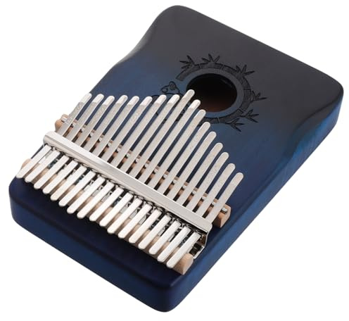 BAZEITFLOW 1satz Tasten Kalimba Daumenklavier Panda Farbverlauf Blau Tragbares Für Anfänger Und Mädchen Fördert Fingerfertigkeit Und Reinen Für Entspannende