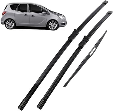 LZWLZW Scheibenwischerblätter Vorne Hinten für Opel Meriva B 2010-2017 28+22+16, Autowischerblätter Dauerhaft Scheibenwischer Set Zubehör