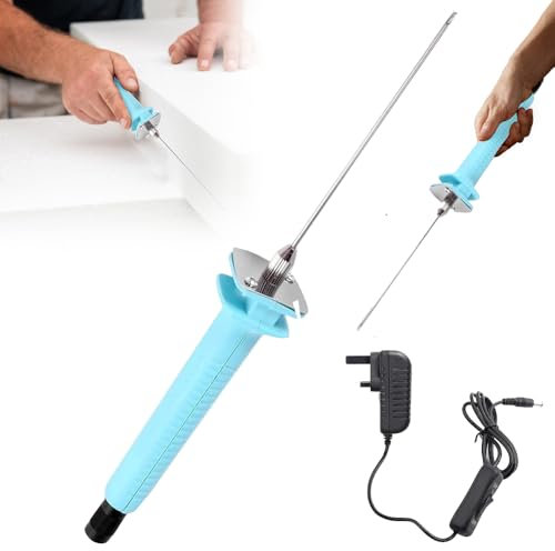 HOVCEH Electric Foam Cutter, 10cm Hot Wire Foam Cutter, Electric Polystyrene Cutting, 100-240V/15W Styrofoam Cutting Pen, Hot Wire CuttingPen for Art Making, DIY Handcraft, Model Making