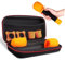 ERINGOGO Microphone Storage Case with Anti- Includes Windscreen Covers and Anti-Slip Rings for Travel and Protection of Microphone Accessories