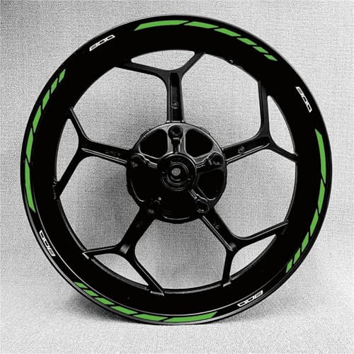 YHGGDN llanta de Pegatina Pegatinas Reflectantes para Llantas De Motocicleta, Cinta Adhesiva para Kawasaki Z800 Z 800, Pegatina para Buje De Rueda Calcomanías Decorativas para Llantas(Color 17)